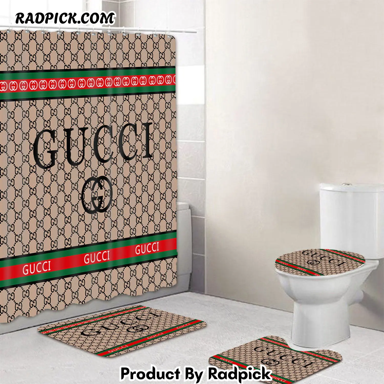 Gucci italy luxury bath mat sets beige bath mat sets shower curtain  rp387750